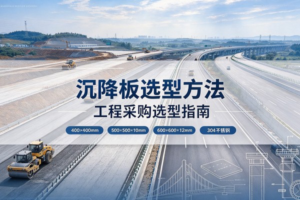 怒江沉降板选择方法