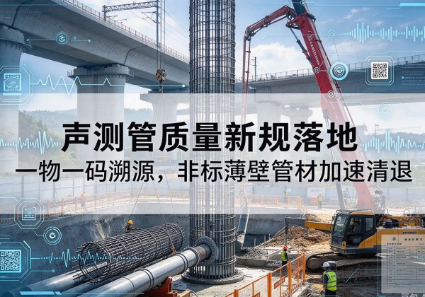 怒江声测管质量新规落地，一物一码溯源，非标薄壁管材加速清退