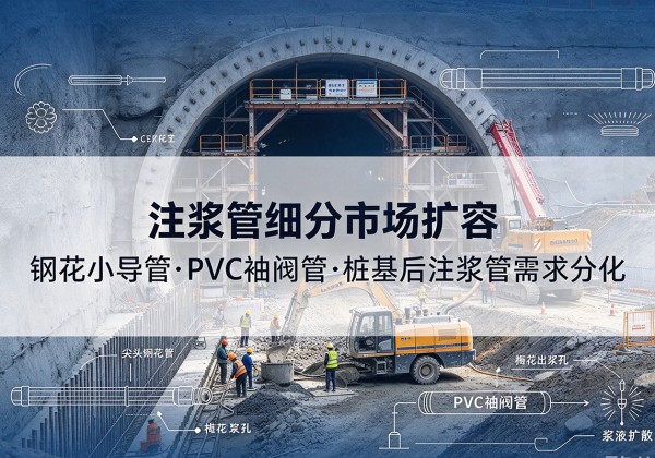怒江注浆管细分市场扩容，隧道钢花小导管、PVC 袖阀管、桩基后注浆管需求分化