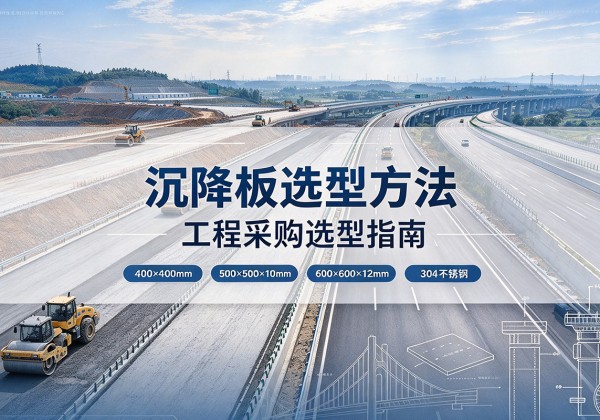 怒江沉降板选择方法